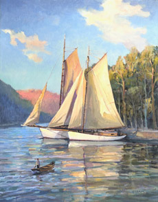 Morning Sails 28x22