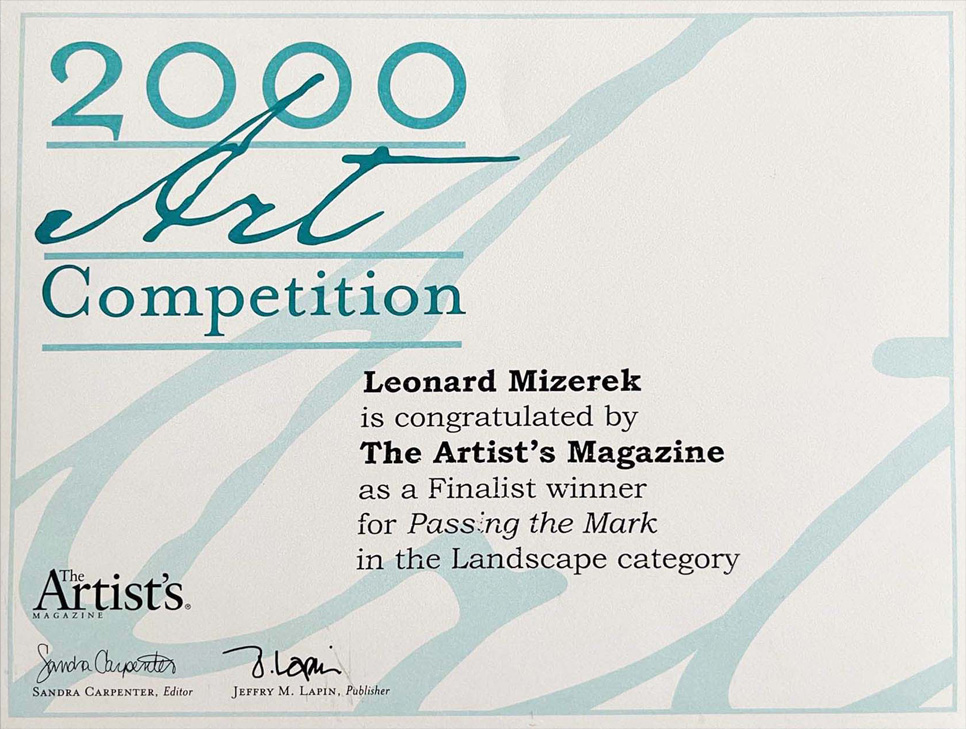 The Artist's Magazine Finalist Winner