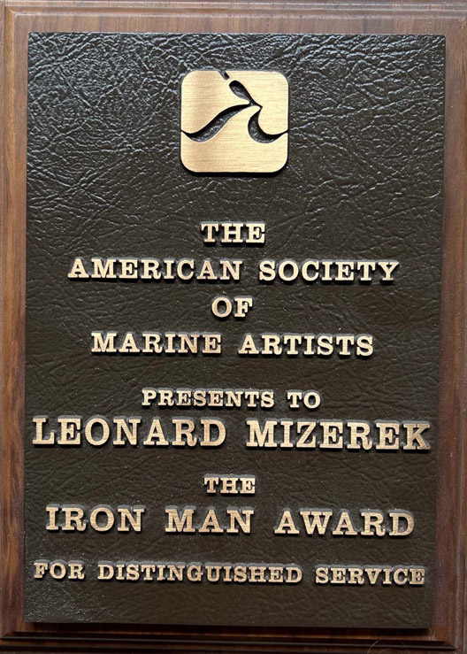 The American Society of Marine Artists Iron Man Award