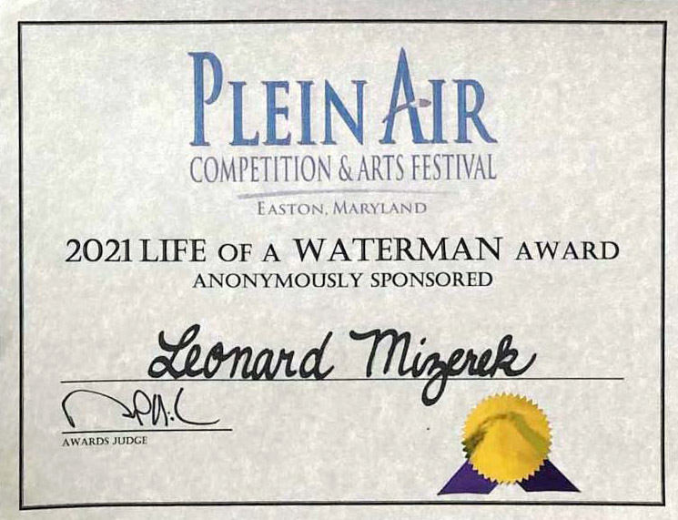 Plein Air 2021 Life of a Waterman Award