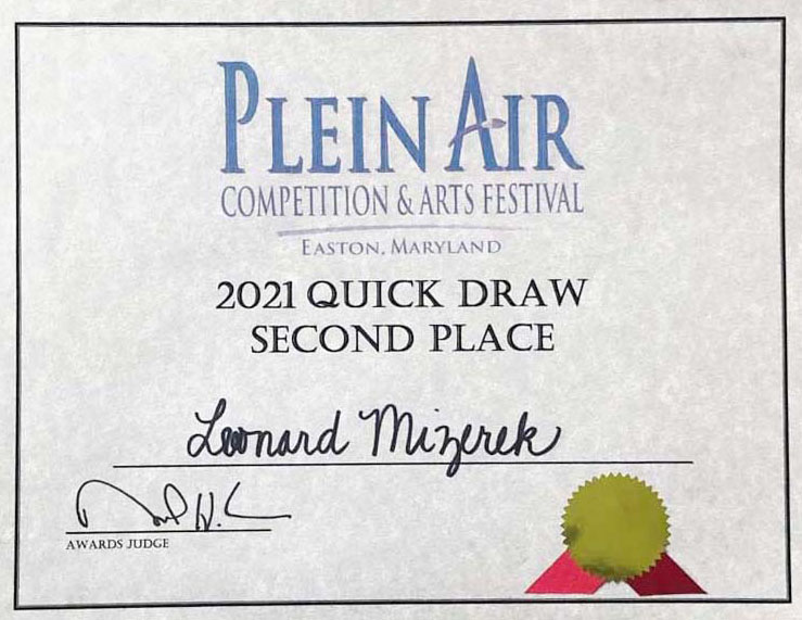Plein Air 2021 Quick Draw Second Place