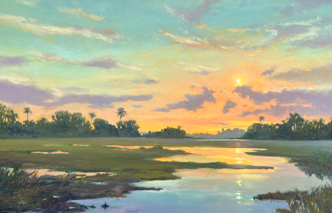Sunset On The Horizon 26x40