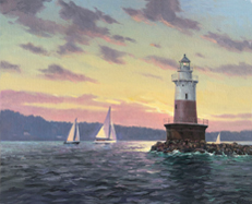 Sunset At Greens Ledge 16x20