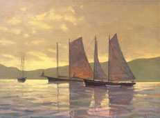 Glowing Skies On The Horizon 18x24