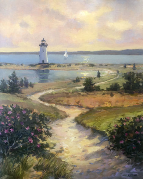 Morning At Edgartown Light 20x16