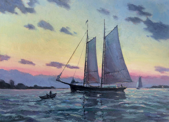 Dusk Arrival 12x16